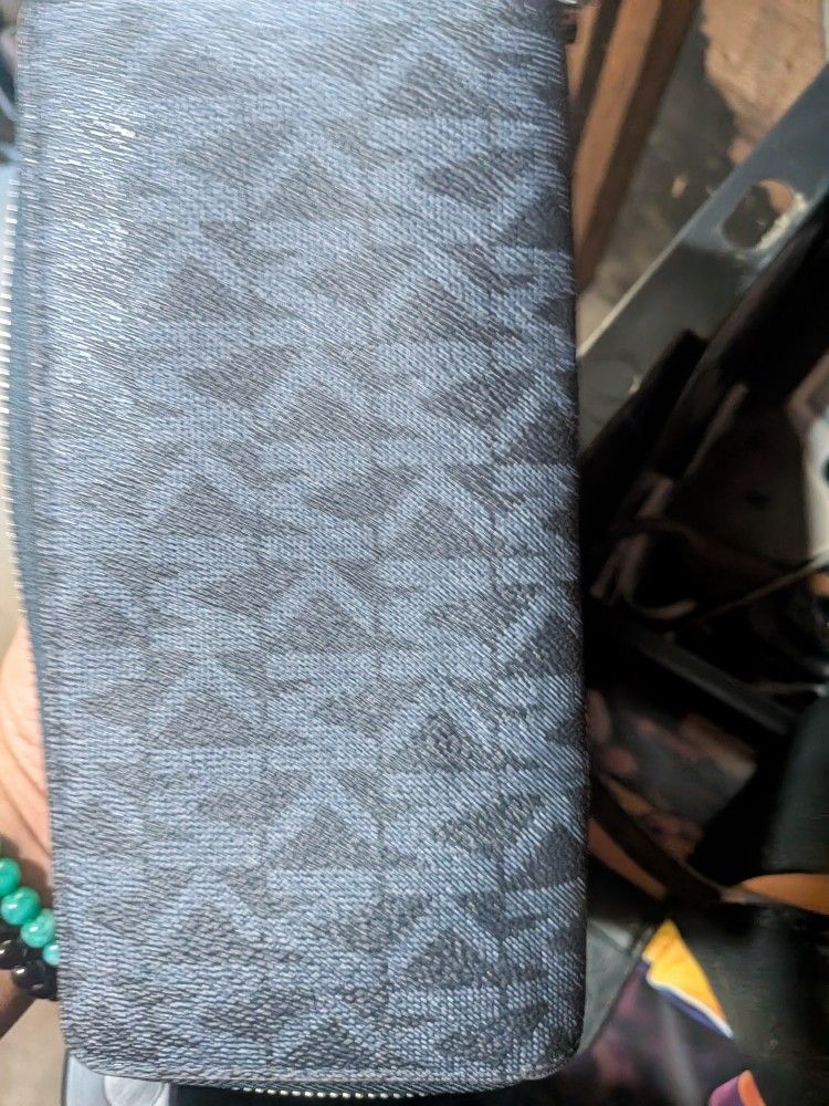 Blue Big MK Wallet 