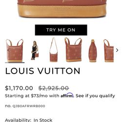 Louis Vuitton Bucket Purse
