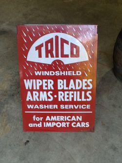 1950s metal Trico auto parts store display