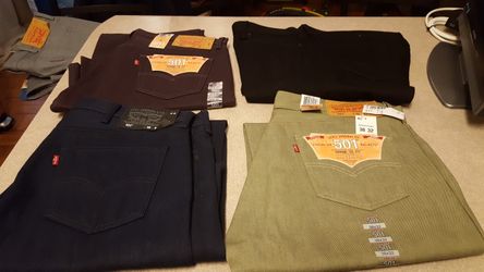 Levi jeans size 38w and 32 long. 40 dollars each