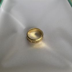 Tiffany & Co Atlas Ring 18Kt Yellow Gold Size 5