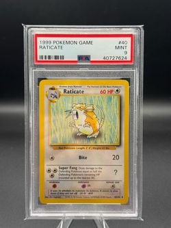 Raticate 40/102 Base Set Unlimited PSA 9 Pokemon
