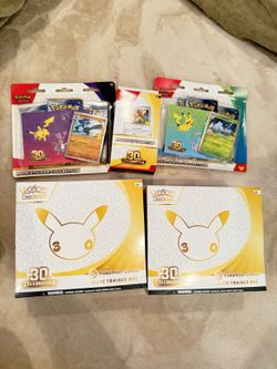 Pokemon Center 30th Anniversary FULL BUNDLE (Exclusive ETB x2 + Sticker Collection + Knock Out)