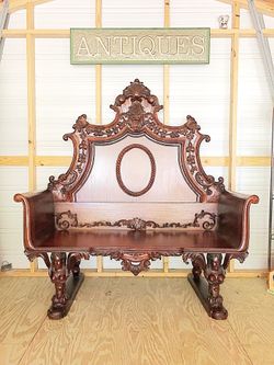 Gorgeous carved bench