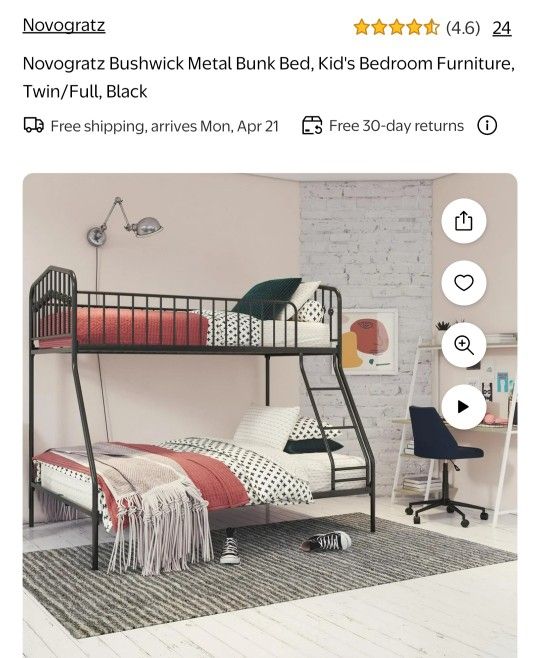 Twin Over Full Bunk Bed