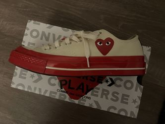Comme Des Garçons PLAY : Converse Red Sole Low Top