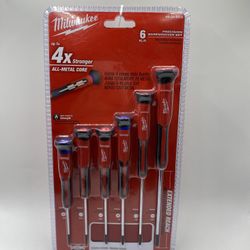 6-pc Precision Screwdriver Set w/ Ca Milwaukee Electric Tools 48-22-2606