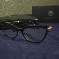 Versace Black Eyeglasses with Case