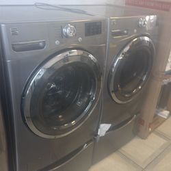 Washer and gas dryer