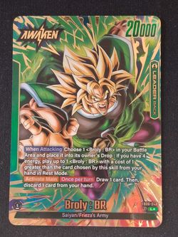 Broly : BR FB06-048 Leader Alternate Art Dragon Ball Card Rivals Clash