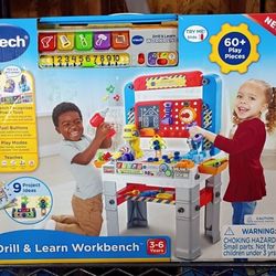 VTech Drill & Learn Workbench with Accessories, Baby and Toddler Toys