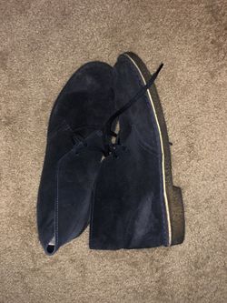 Clark’s Desert Boots Dark Blue Suede Shoes Men’s 9.5