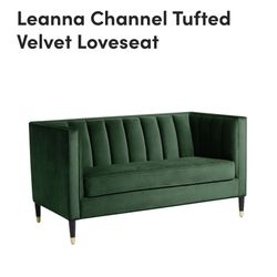 Dark green Loveseat 