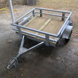 4x4 Galvanized Trailer  NEW!
