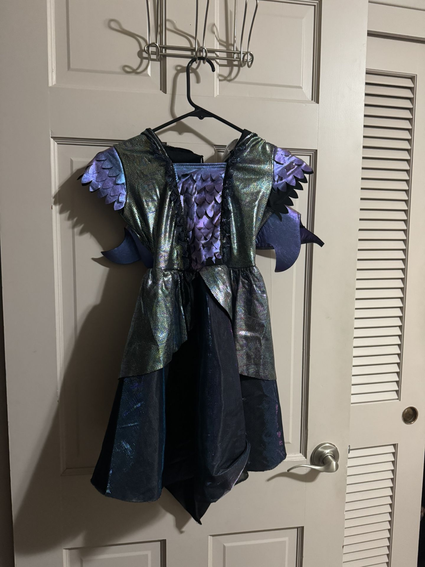 Girls Spirit Halloween Dragon Dress Costume With Hood Size Medium