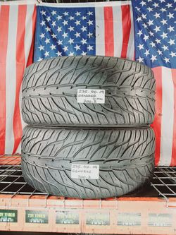 ✔️ Set of 2 Used Tires 275/40ZR19 GENERAL GMAX HIGH PERFORMANCE 275 40 19