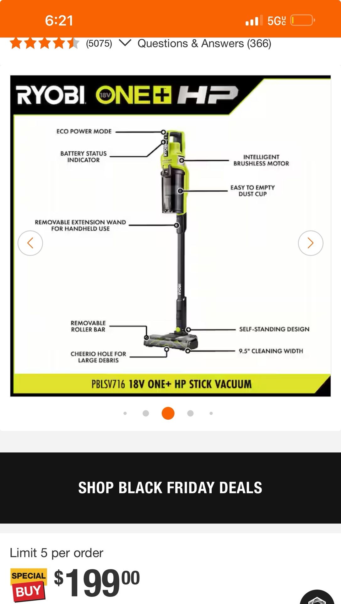 Vacuum ryobi 