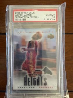 2003 Upper Deck LeBron James Rookie PSA Gem Mint 10