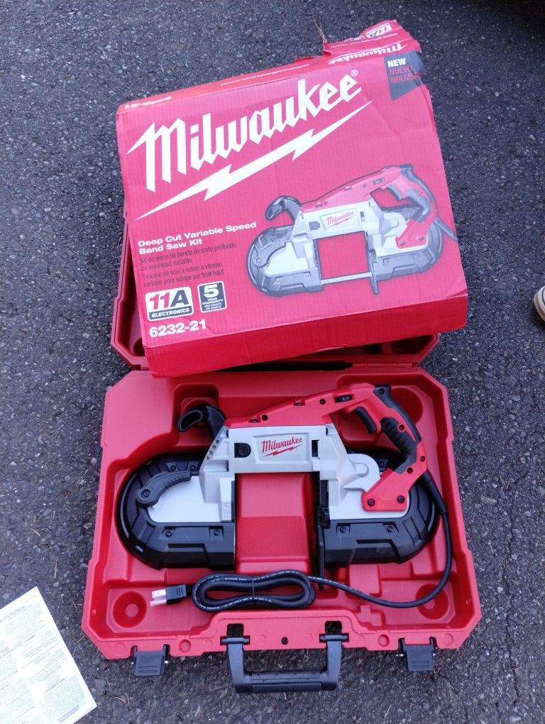 plus $300 is Milwaukee band saw