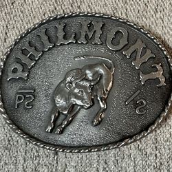 Vintage Philmont Scout Ranch Metal Belt Buckle