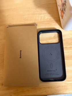 Black leather case for 17 pro max/18 pro max