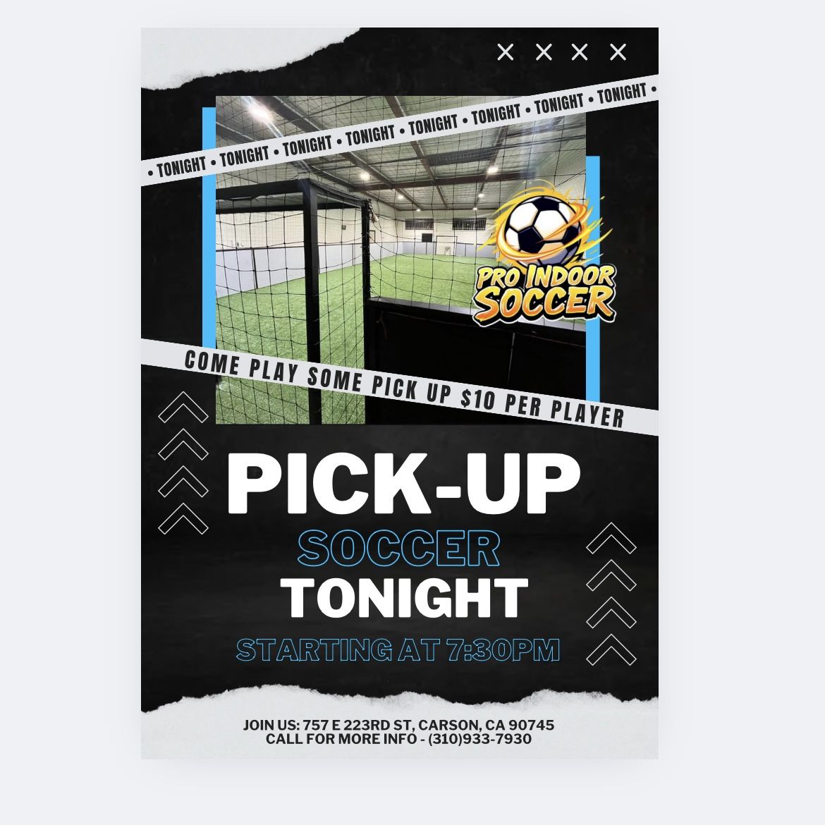 Pick-Up Soccer 08/26/25 @ 7:30pm