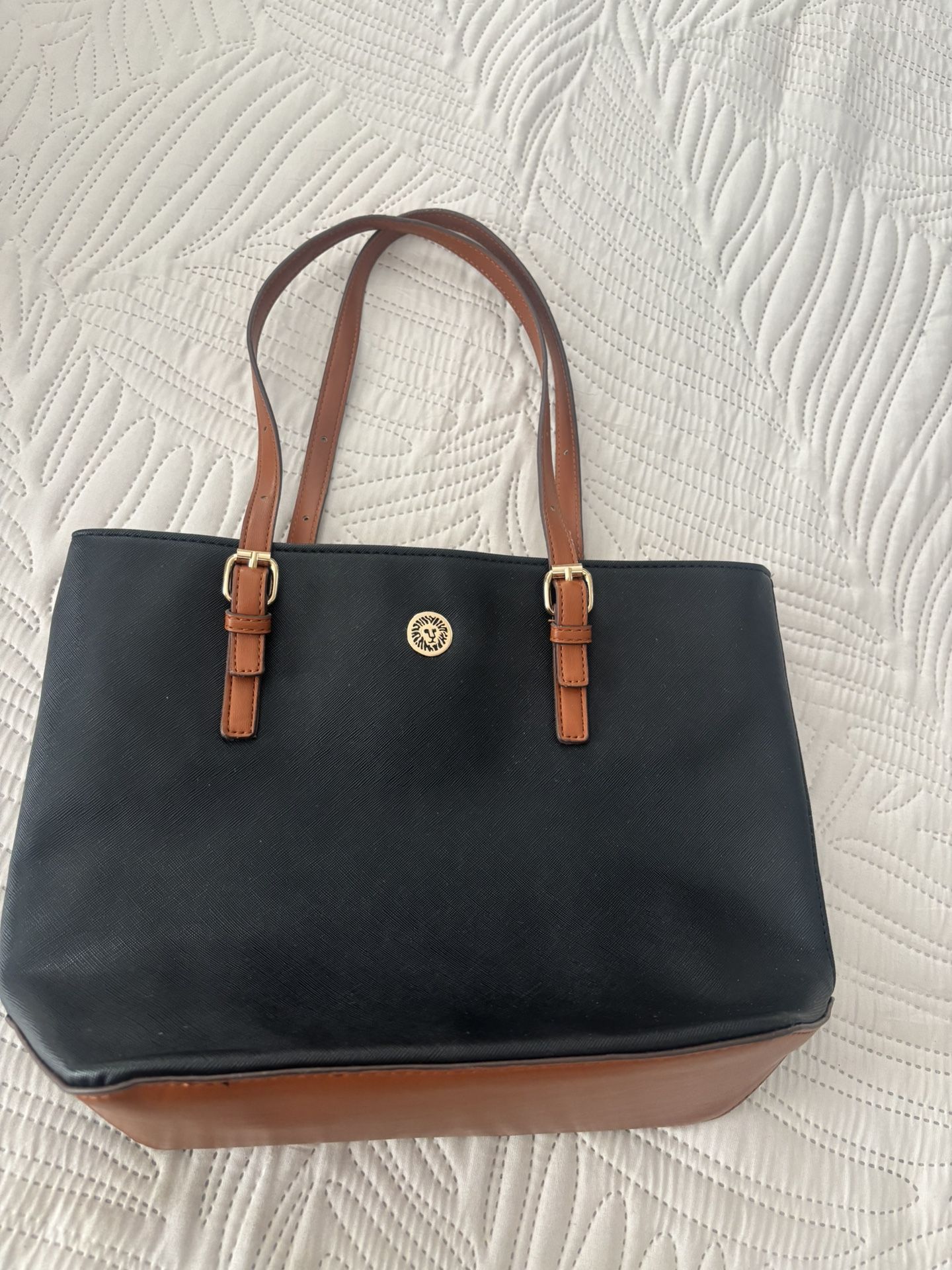Anne Klein Women’s Black And Brown Tote Bag 