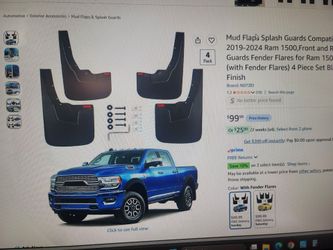 Ram 1500 Mud Flaps Splash Guards 4-Piece Set