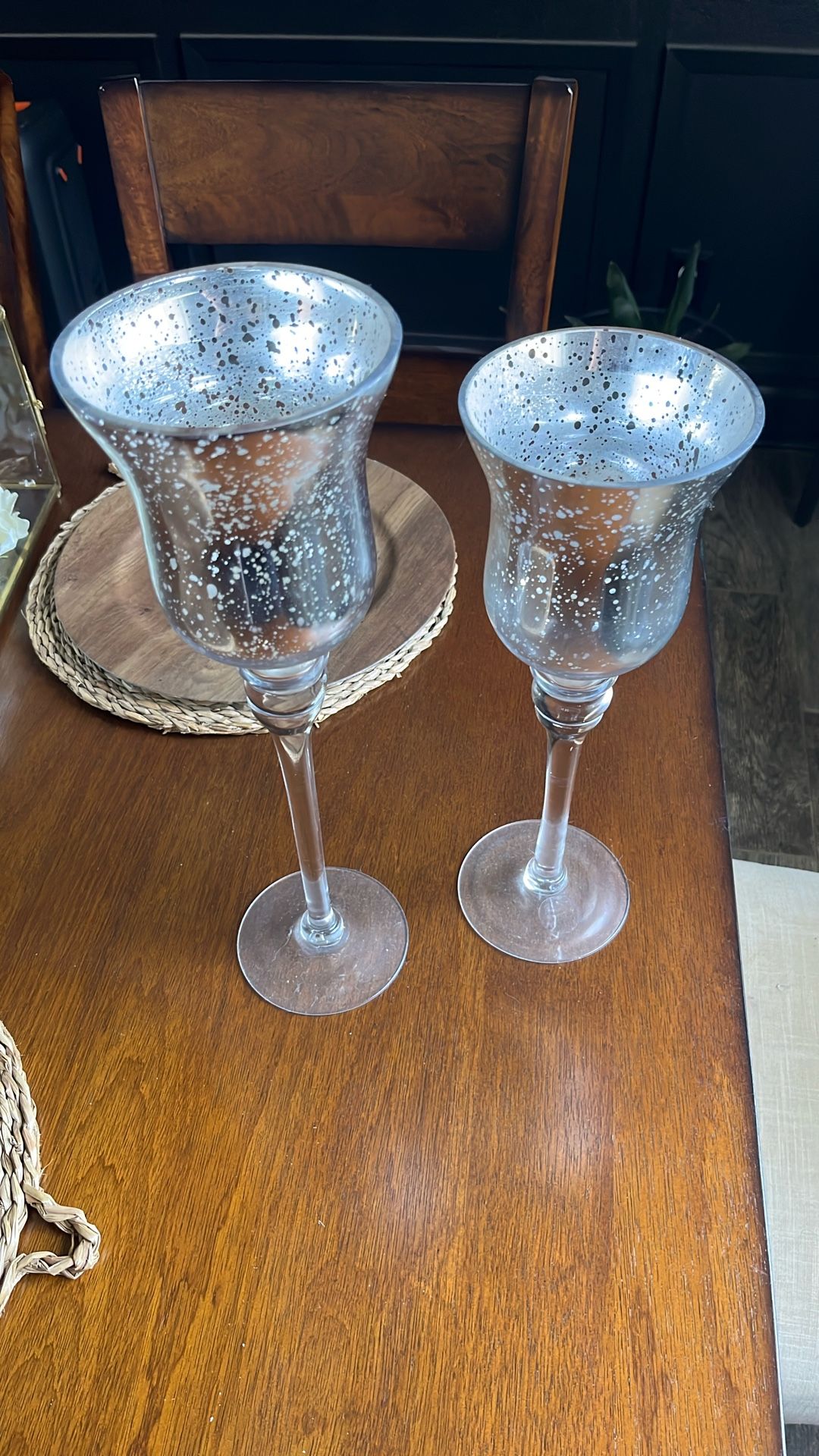 Glass Candle Holders