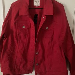 Red Jean Jacket 