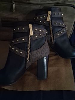 Michael Kors Studded Heeled Ankle Boots