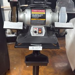 For Sale Craftzman 8-in variable Speed Grinding Center 5.0amp/2000-3400 Rpm 5/8-in Arbor Diameter Four $130👈