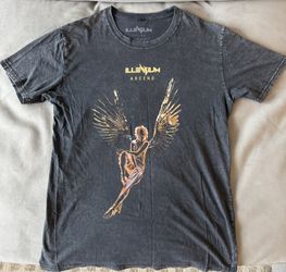 2019 Illenium Ascend Tour Stone Wash Gray T-Shirt - Medium