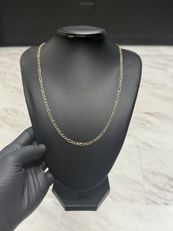 10K Gold Figaro Chain 20”