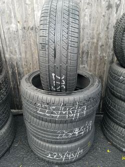 225/45/19 Dunlop sp sport 5000, set of 4, 70% tread 7/32, great condition $250 for 4 tires .
