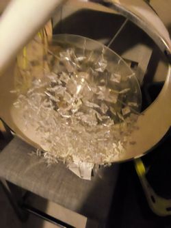 Chandelier is Dusty but it's brand new