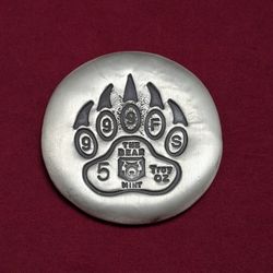 Silver .999 Round 5ozs. The Bear 🐻 Mint ~ Rare ~ Serial #1