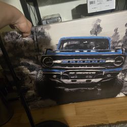Large Bronco canvas Wall Decor