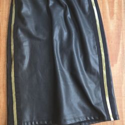Faux Leather Pencil Skirt