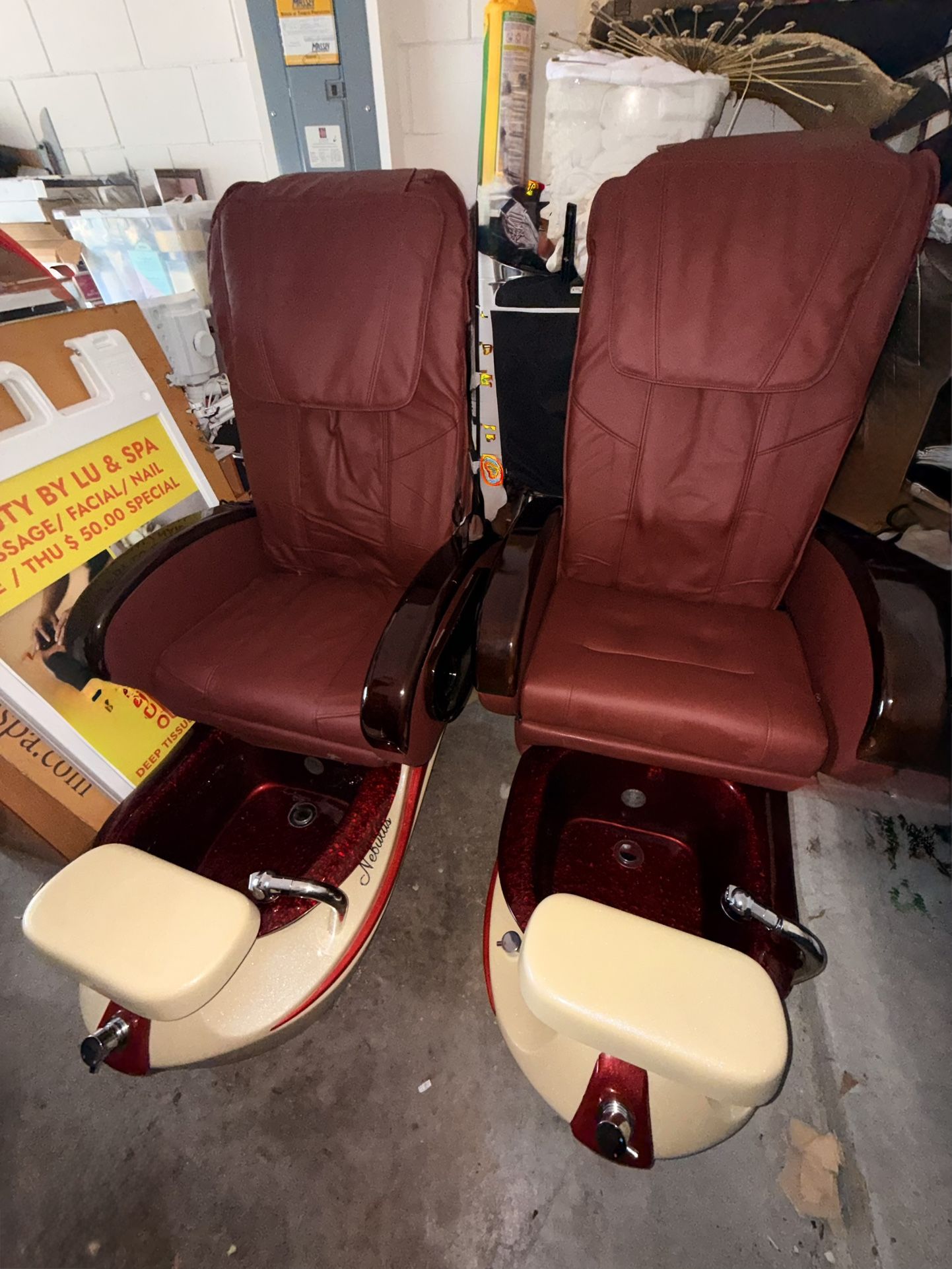 Pedicure Spa Chairs – $1,000 Each / $2,000 for Both – Salon Equipment