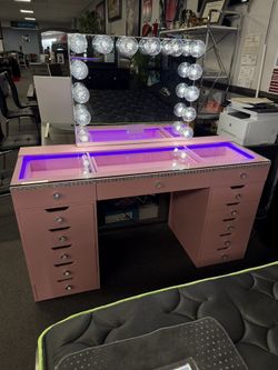 Pink Vanity Set w/ Bluetooth 