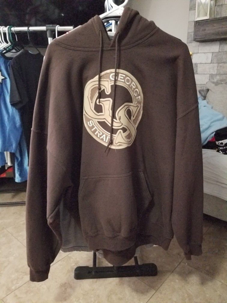 GEORGE STRAIT COWBOY RIDES AWAY HOODIE 2XL