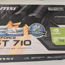MSI GeForce GT 710 2GB GDDR3 Video Card Fanless