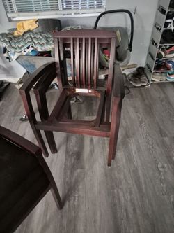 Wood chairs