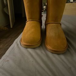 JOY IN LOVE Women's Snow Boots for Winter Mid-Calf high Back Bows