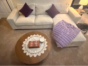 L Shape Convertible Sectional Sofa with USB Portal