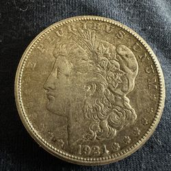 1921 Silver Dollar. 