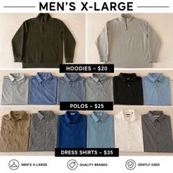 Men's XLarge Clothes- Read Description