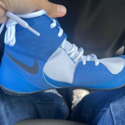 nike fury wrestling shoes blue