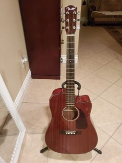Fender guitar acústic electric CD-140SCE All Mahogany